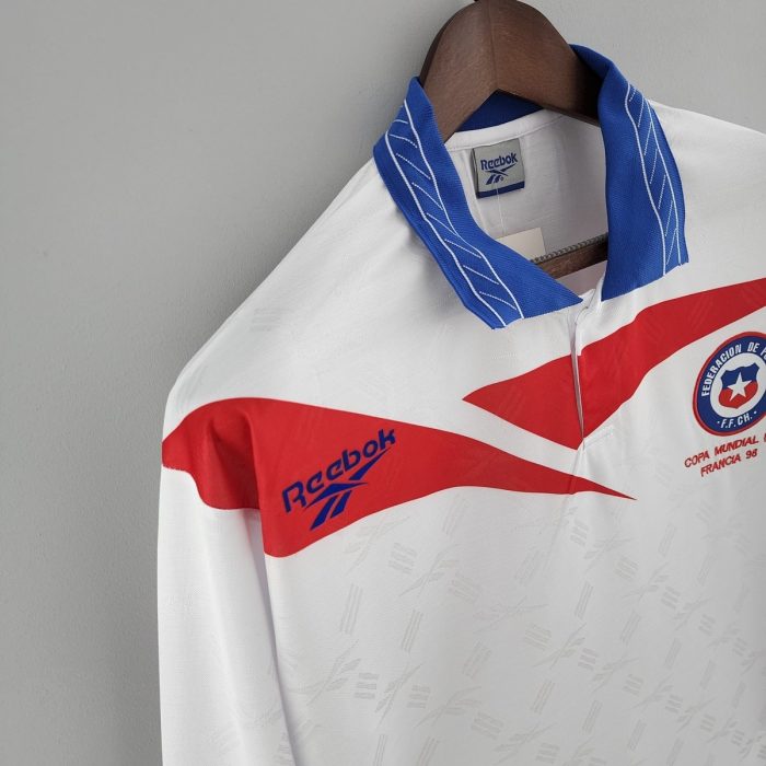 Chile 1998 Away Retro Long Sleeve Jersey - 图片 5