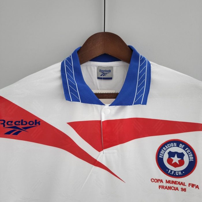 Chile 1998 Away Retro Long Sleeve Jersey - 图片 8