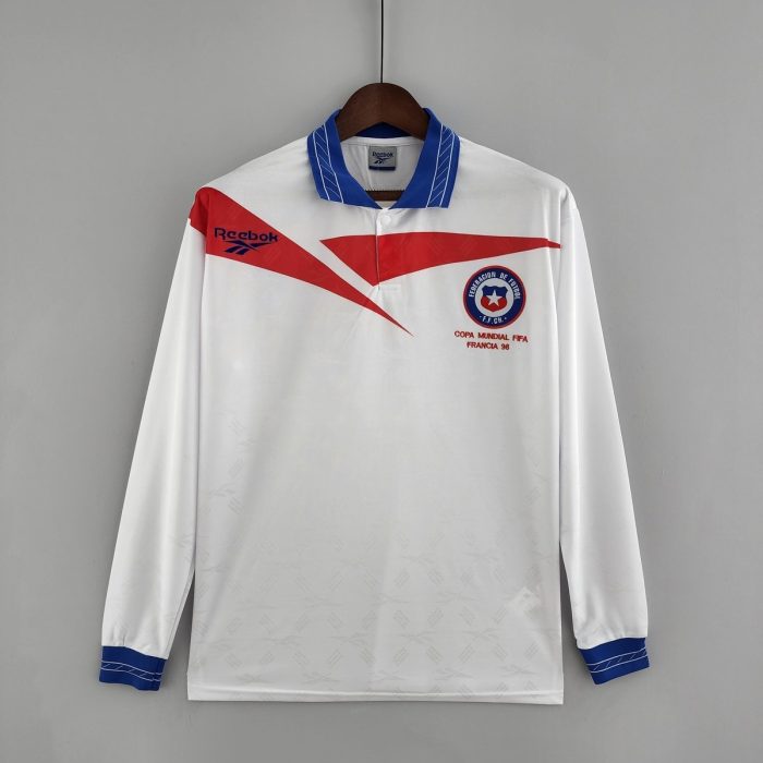 Chile 1998 Away Retro Long Sleeve Jersey - 图片 9