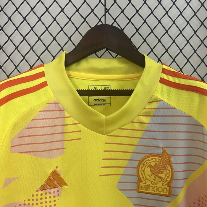 2024 Mexico Goalkeeper Jersey Yellow - 图片 8