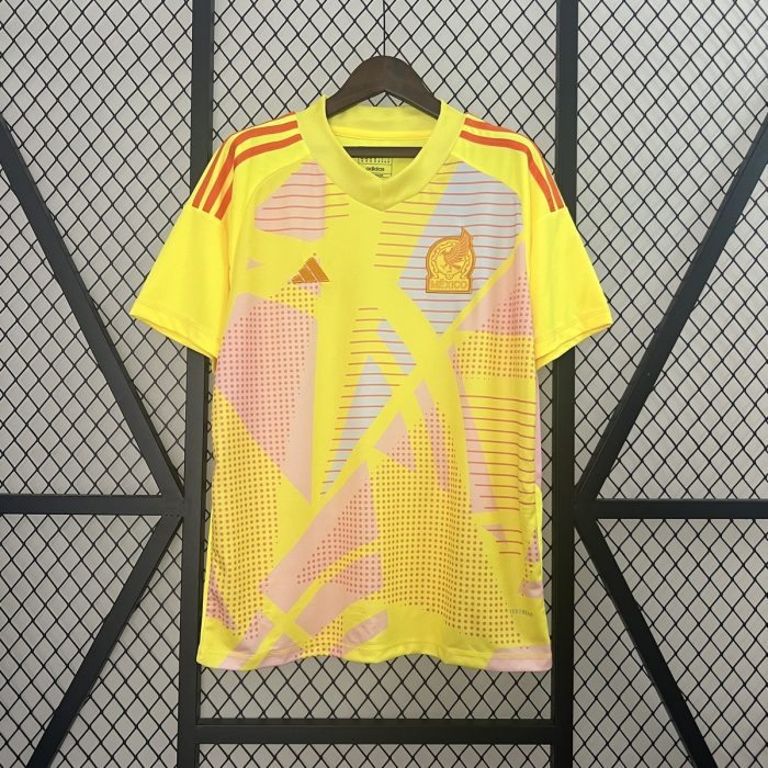 2024 Mexico Goalkeeper Jersey Yellow - 图片 9