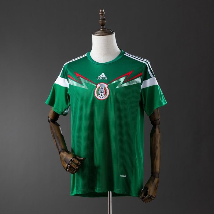 2014 Mexico Home Retro Jersey - 图片 7