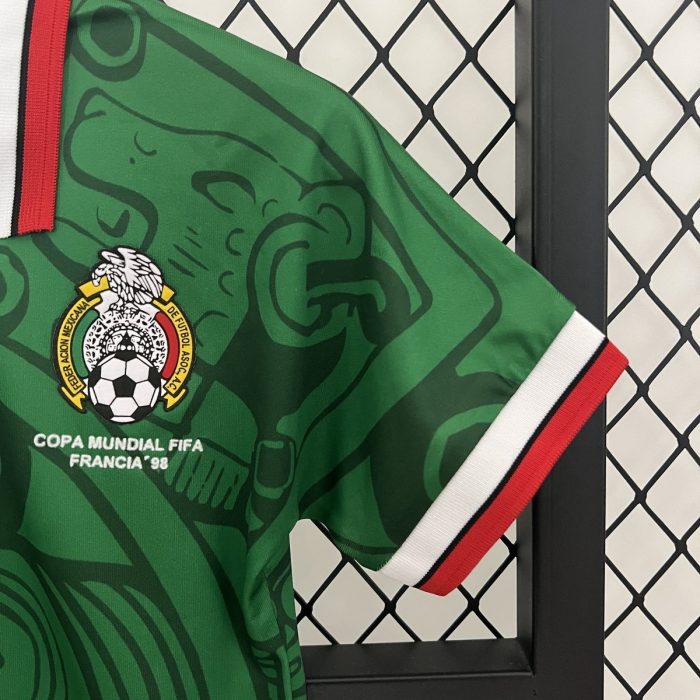 Mexico 1998 Home Kids Jersey - 图片 5