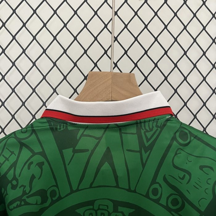 Mexico 1998 Home Kids Jersey - 图片 8