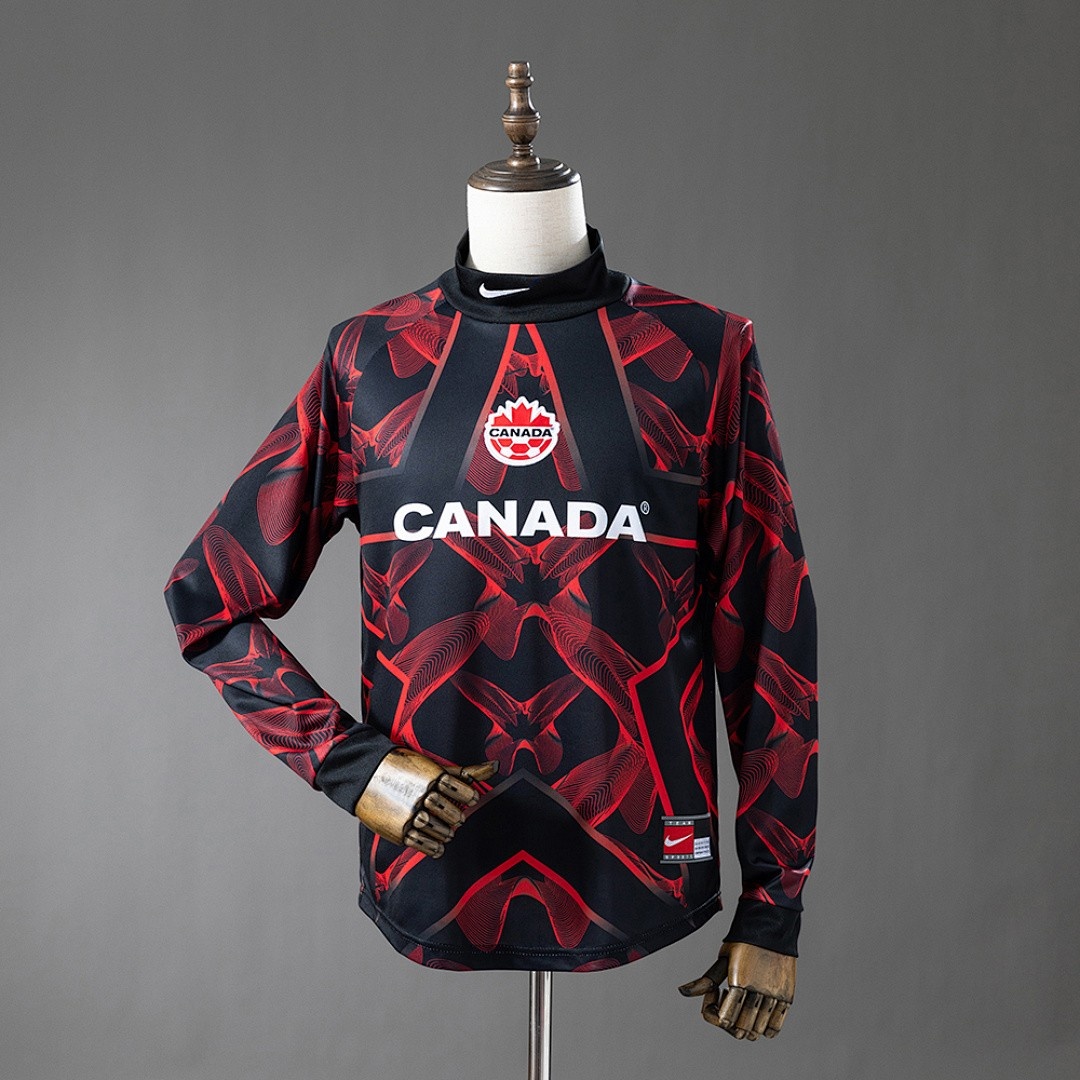 JER-8718_1 Canada 2026 Goalkeeper Long-Sleeve Jersey - 图片 1