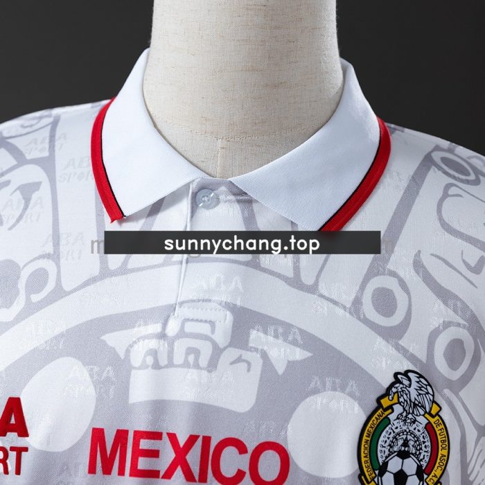 Mexico 1998 Away Retro Jersey - 图片 6