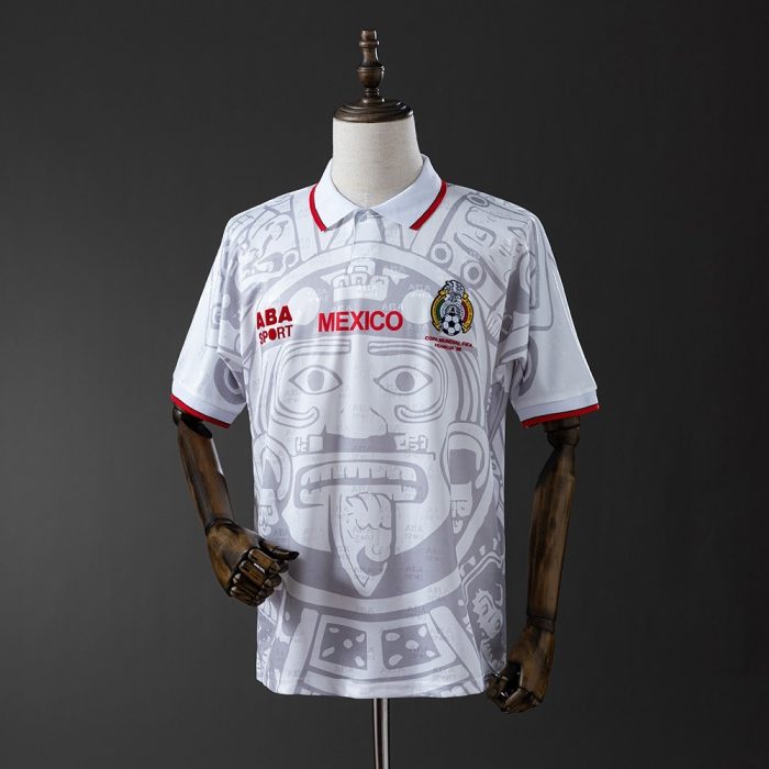 Mexico 1998 Away Retro Jersey - 图片 8