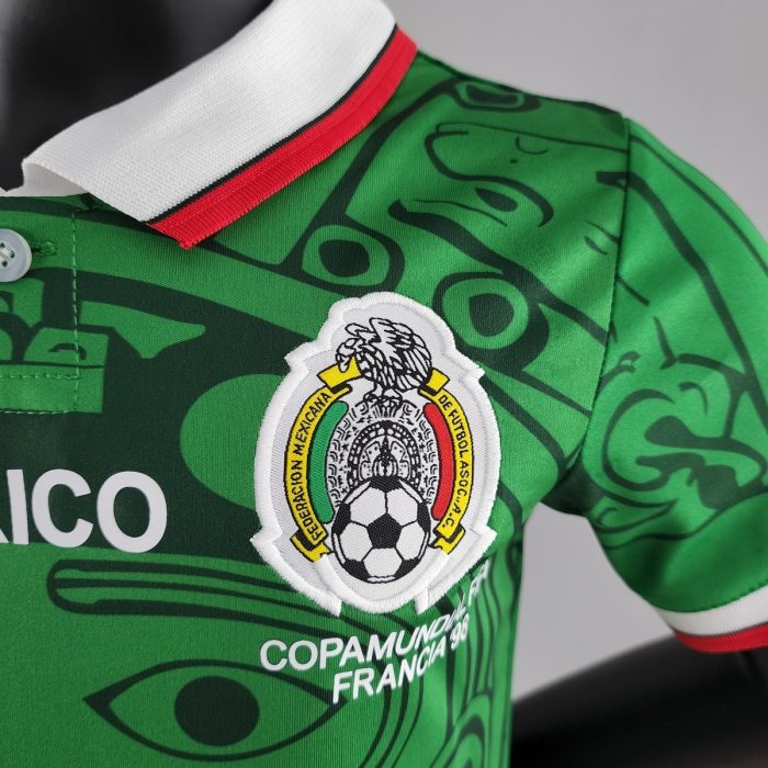 1998 Mexico Home Retro Kids Kit - 图片 8