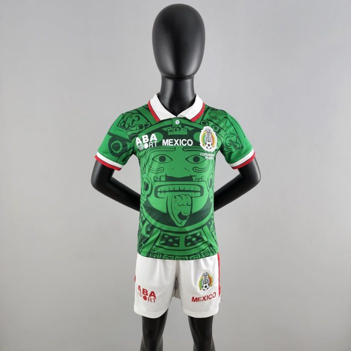 1998 Mexico Home Retro Kids Kit - 图片 9