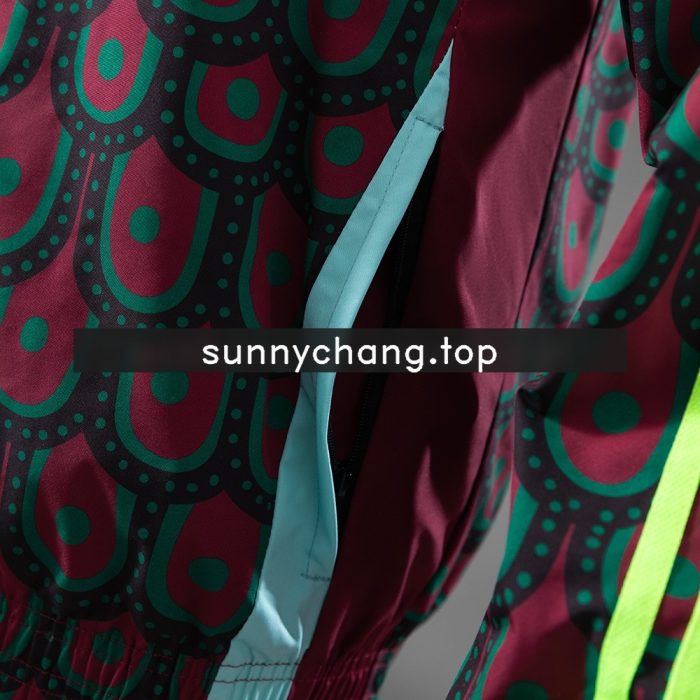 Mexico Reversible Jacket Windbreaker - Red & Sky Blue - 图片 5