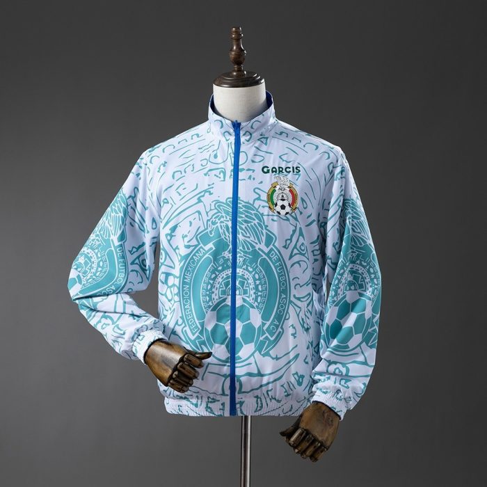 Mexico Reversible Jacket Windbreaker - White & Blue - 图片 3