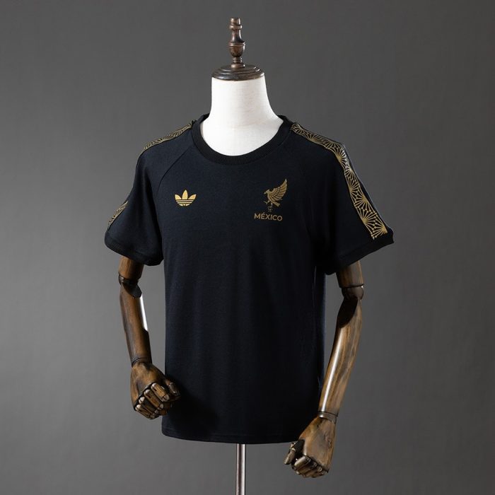 Mexico Gold 3-Stripes T-Shirt - 图片 7