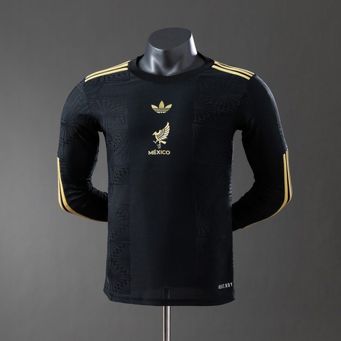 Mexico 2025/2026 Special Edition Black Long Sleeve Player Version Jersey - 图片 8