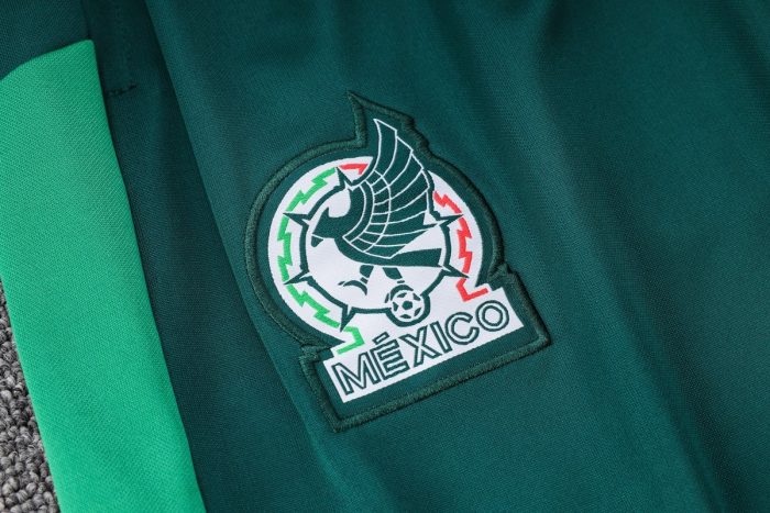 Mexico 22/23 Green Half-Zip Jacket - 图片 5