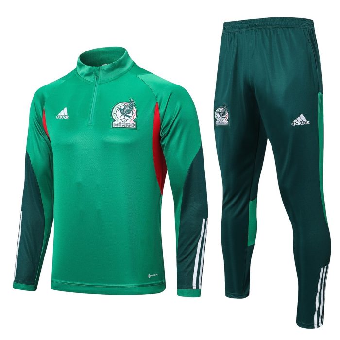 Mexico 22/23 Green Half-Zip Jacket - 图片 8