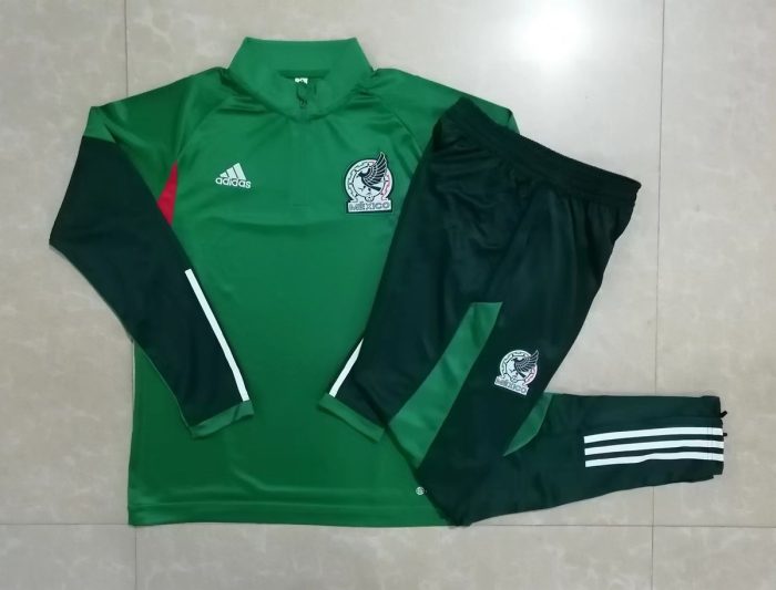 Mexico 22/23 Green Half-Zip Jacket - 图片 9