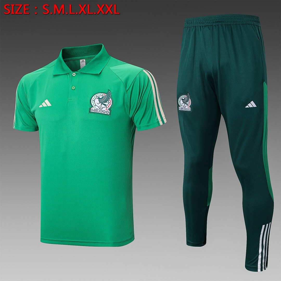 Mexico 22/23 Polo Shirt Dark Green