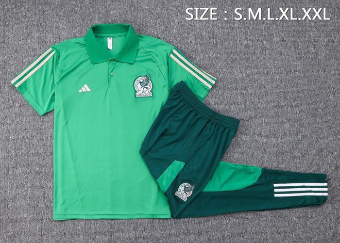 Mexico 22/23 Polo Shirt Dark Green - 图片 2