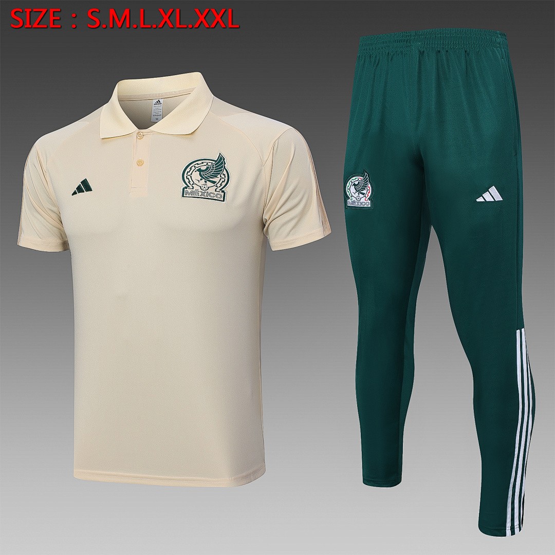 Mexico 23-24 Polo Shirt Apricot