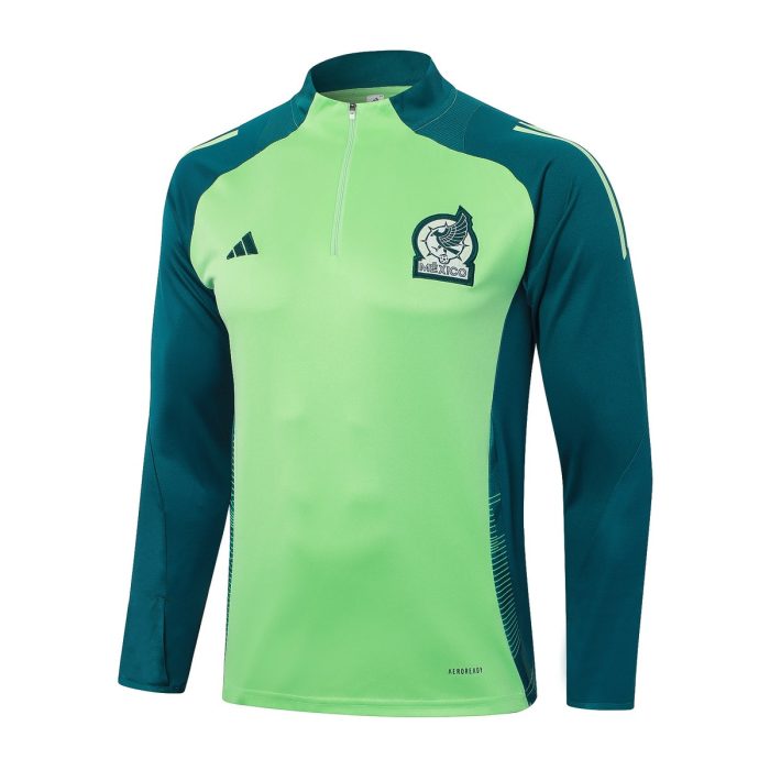 Mexico 24-25 Green Half-Zip Jacket - 图片 8