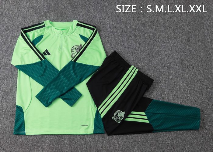 Mexico 25/26 Half-Zip Green Training Jacket - 图片 3
