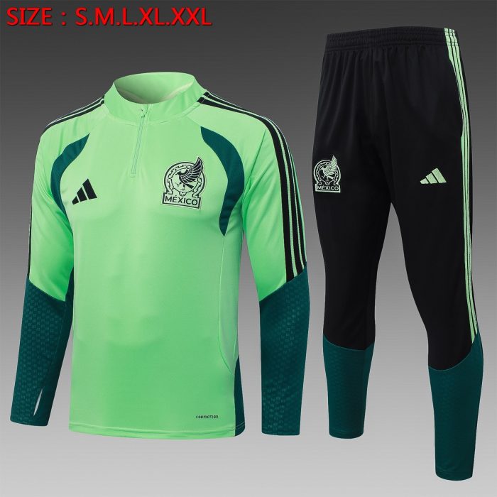 Mexico 25/26 Half-Zip Green Training Jacket - 图片 8