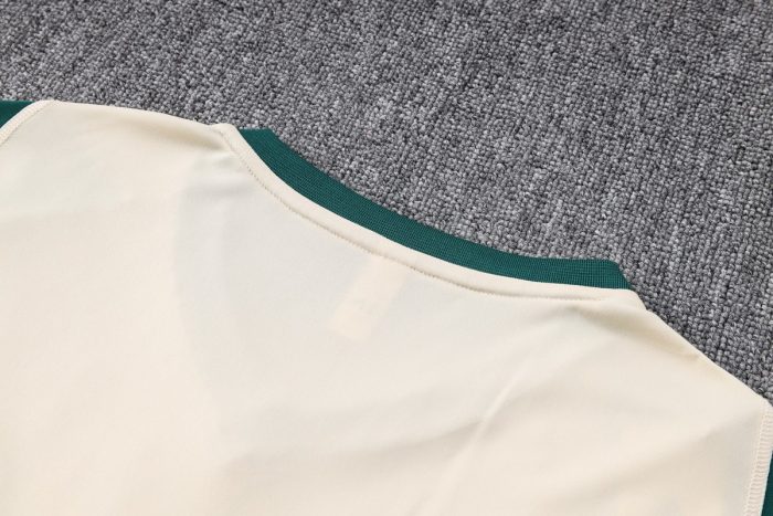 Mexico 2022-2023 Apricot Short Sleeve Training Suit (with Pants) - 图片 4