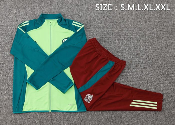 Mexico 24/25 Green Long Zip Jacket - 图片 2