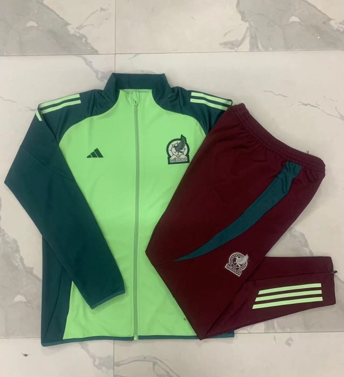 Mexico 24/25 Green Long Zip Jacket - 图片 9