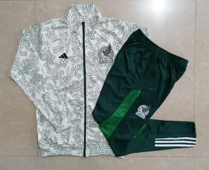 Mexico 22/23 White Long Zip Jacket (Spray Ink) - 图片 9