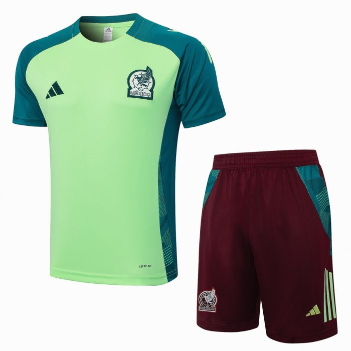 Mexico 24-25 Green Short Sleeve Training Suit - 图片 8