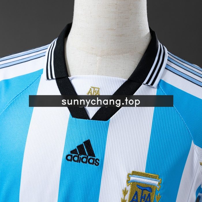Argentina 1998 Home Retro Shirt - 图片 6