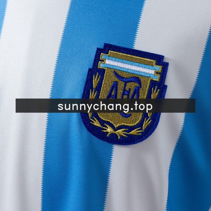 1986 Argentina Home Retro Jersey S-XXL - 图片 4