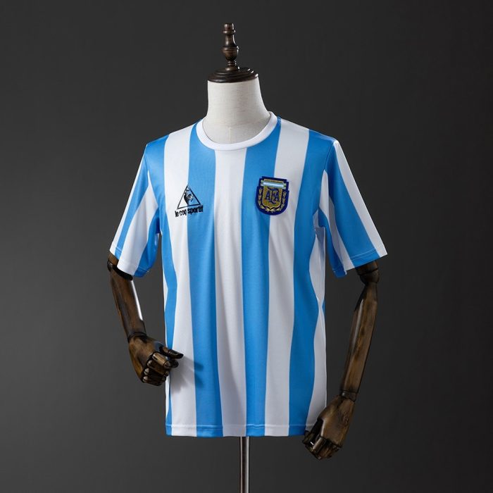 1986 Argentina Home Retro Jersey S-XXL - 图片 7