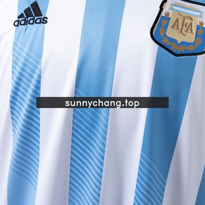 2014 Argentina Home Retro Jersey - 图片 6