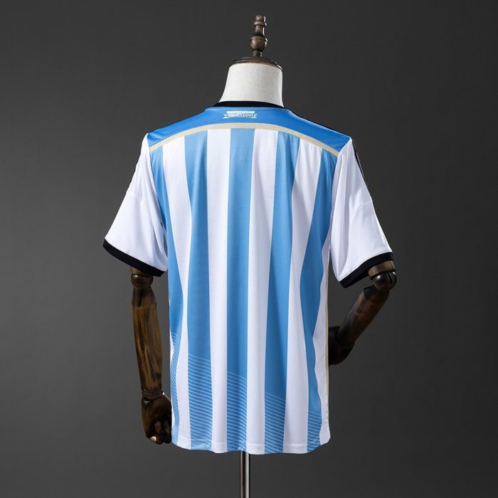 2014 Argentina Home Retro Jersey - 图片 8