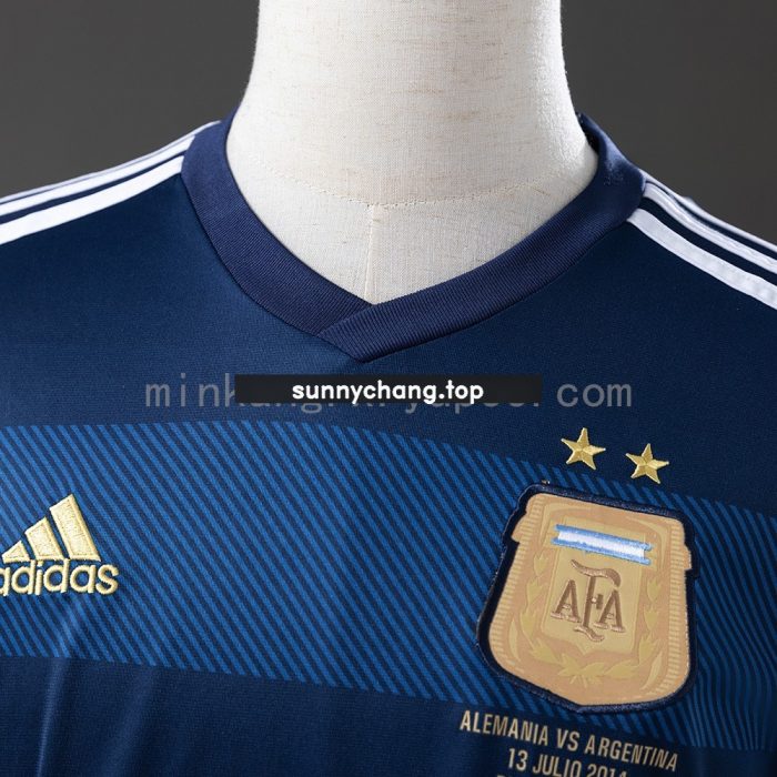 Argentina 2014 Away Long Sleeve Retro Jersey - 图片 6