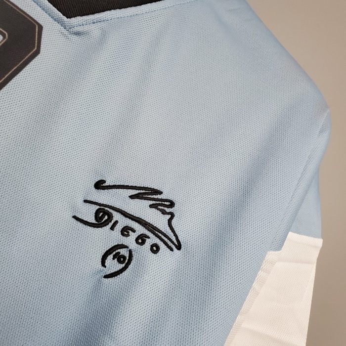 2001 Argentina Maradona #10 Commemorative Edition Retro Jersey - 图片 8