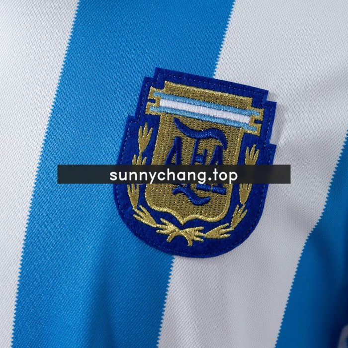 Argentina 1986 Home Long Sleeve Retro Jersey - 图片 4