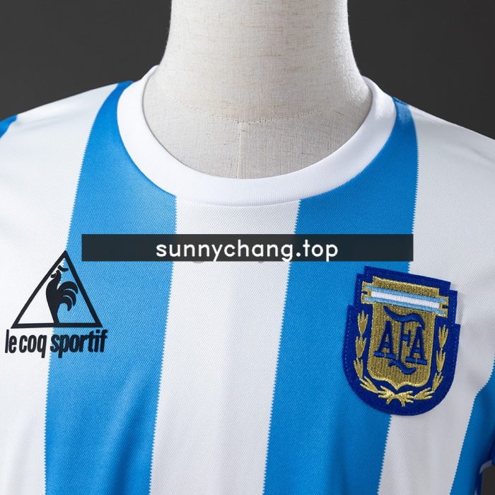 Argentina 1986 Home Long Sleeve Retro Jersey - 图片 5