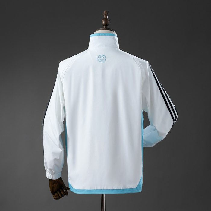 Argentina 2005-2006 Retro Windbreaker - White & Blue - 图片 2
