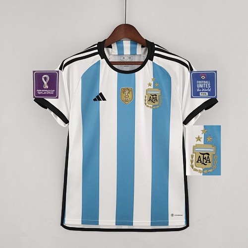 JER-8369_1 2022 Argentina 3-star World Cup Home Jersey - 图片 1