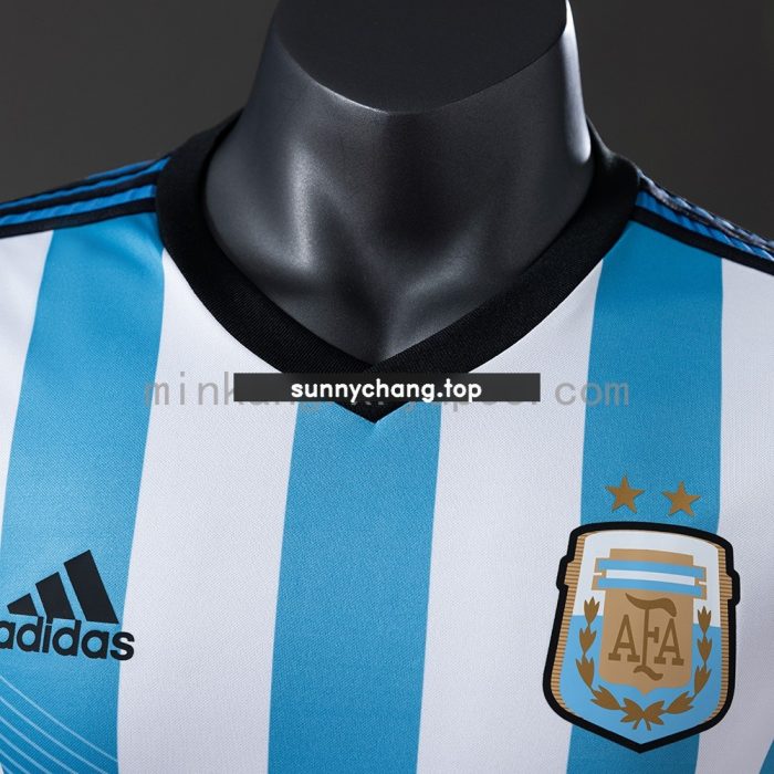 Argentina 2014 Home Player Version Jersey - 图片 6