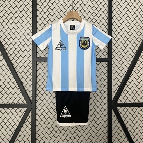 Argentina 1986 Home Kids Jersey