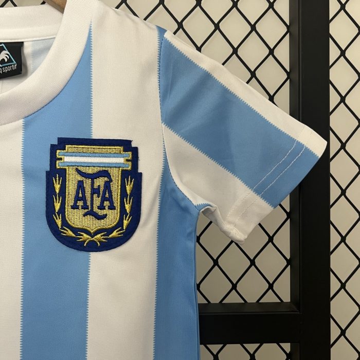 Argentina 1986 Home Kids Jersey - 图片 2