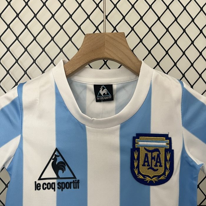 Argentina 1986 Home Kids Jersey - 图片 3