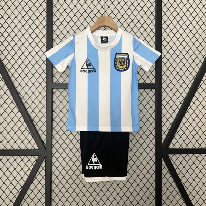 Argentina 1986 Home Kids Jersey - 图片 4
