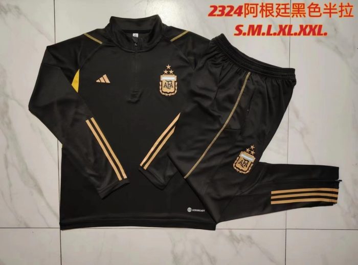 Argentina 23/24 Half-Zip Jacket Black - 图片 9