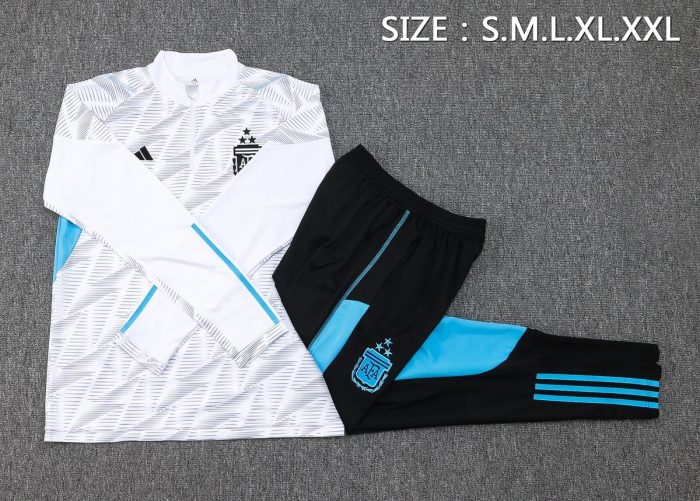 Argentina 23/24 Half-Zip White (Spray Ink) - 图片 2