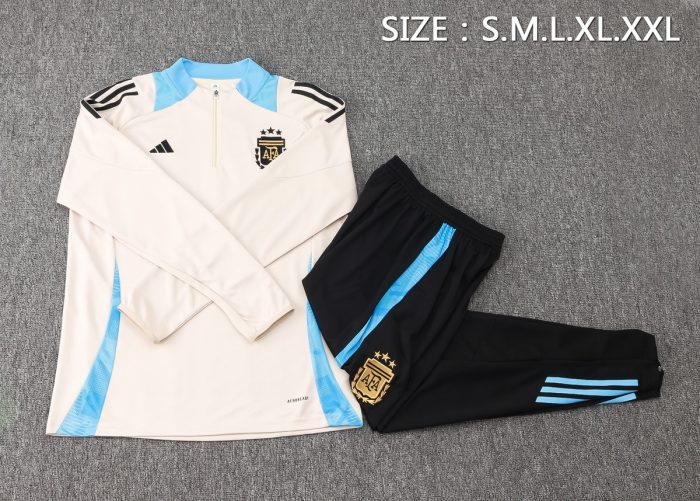 Argentina 24/25 Half-Zip Jacket in Beige - 图片 2